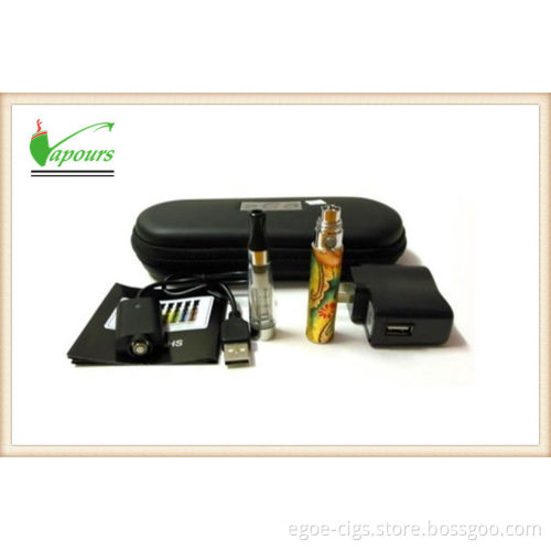 Oem Unisex Colorful Print Ego Q E-cigarette Start Kit , 1100mah E Cigarette